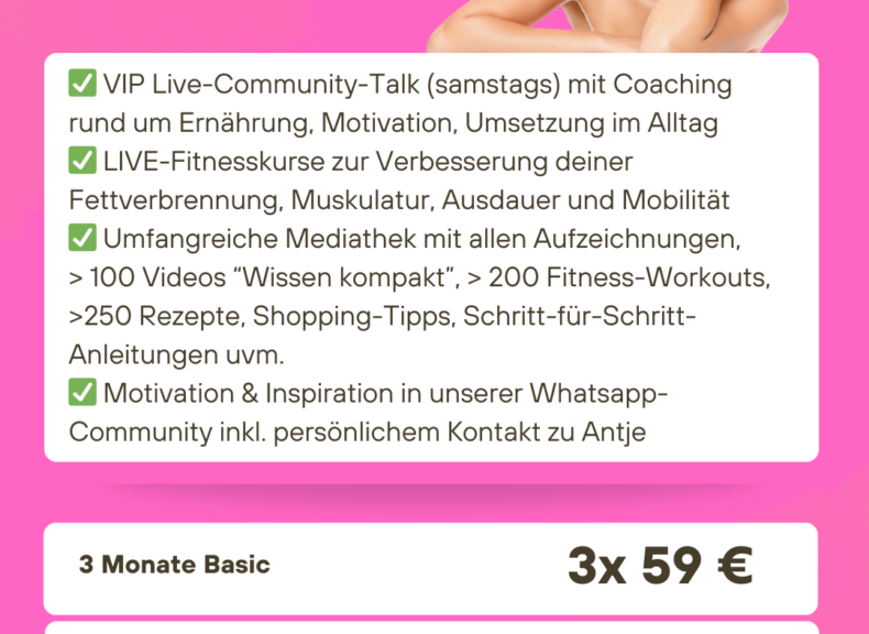 Mit der „Back-in-Shape Mitgliedschaft" Wohlfühlfigur erreichen und halten - meine Erfahrungen